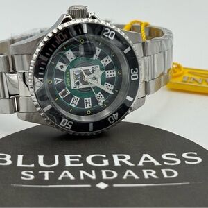 Invicta 50524 Pro Diver House of Cards Casino Dial Watch 40mm Steel NEW